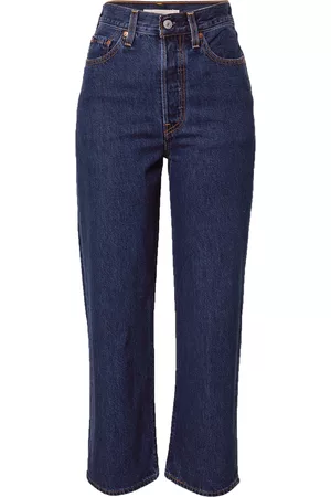 Levi's Džíny 'RIBCAGE STRAIGHT ANKLE DARK INDIGO - FLAT FINISH