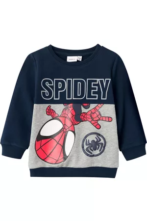 NAME IT Chlapci Mikiny bez kapuce - Mikina 'JUBI SPIDEY
