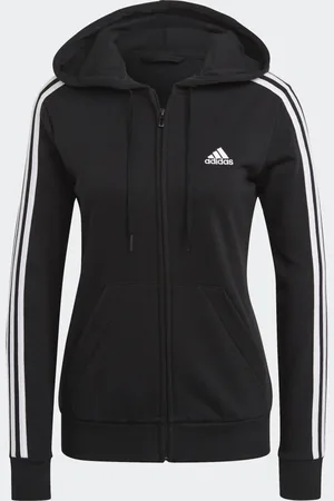 adidas Mikina Essentials French Terry 3-Stripes Full-Zip