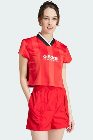 adidas Tričko Tiro Colorblock Crop