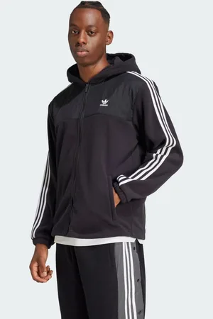 adidas Mikina Adicolor 3-Stripes Teddy Fleece