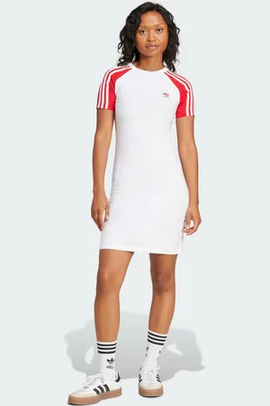 adidas Šaty Adicolor 3-Stripes Raglan Short Sleeve