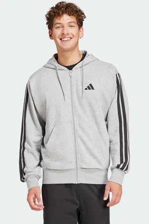 adidas Mikina Essentials 3-Stripes French Terry Full-Zip