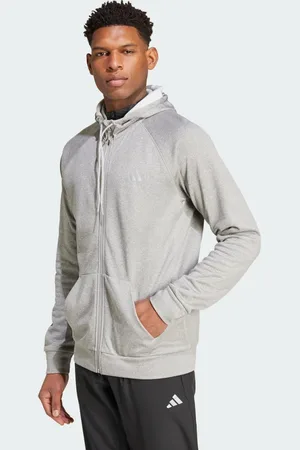 adidas Game and Go Training Big Logo 3-Stripes Full-Zip Hoodie