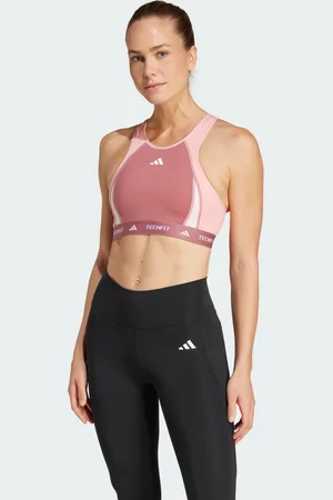 adidas Podprsenka Techfit Medium-Support High-Neck Colorblock