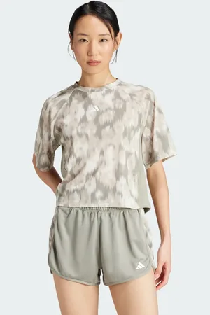 adidas Train Essentials Allover Print Flower Tie-Dye T-Shirt