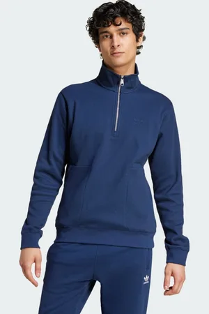 adidas Mikina Trefoil Essentials Waffle 1/2 Zip
