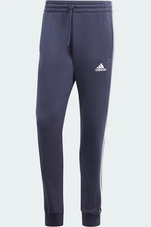 adidas Kalhoty Essentials Fleece 3-Stripes Tapered Cuff
