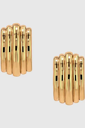 ANINE BING Chunky Ribbed Earrings
