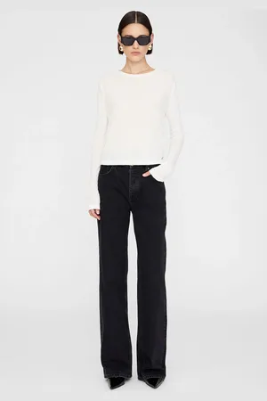 ANINE BING Amani Long Sleeve Tee