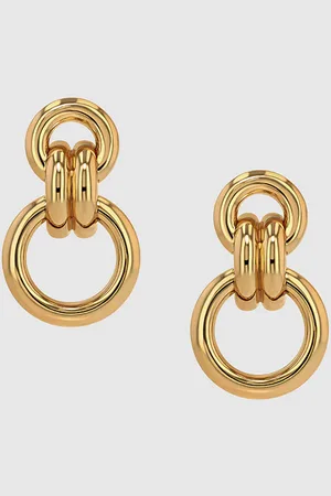 ANINE BING Round Link Drop Earrings