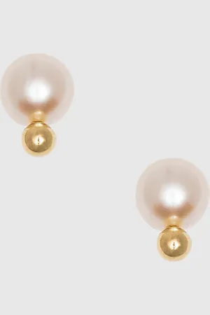 ANINE BING Mini Pearl Ball Studs