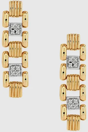 ANINE BING Brick Link Earrings