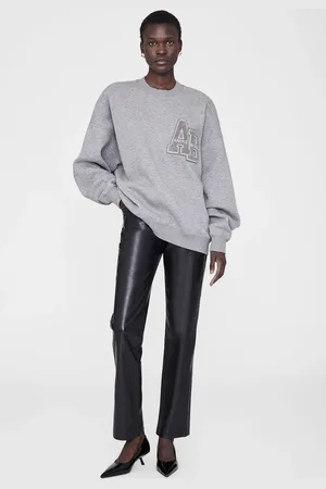 ANINE BING Miles Oversized Sweatshirt Letterman