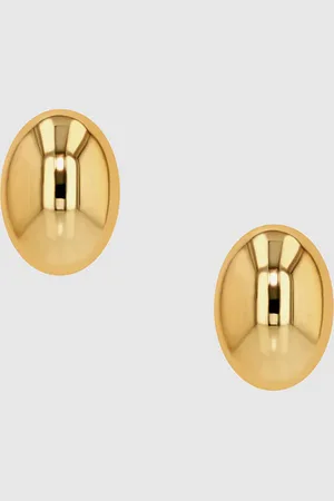 ANINE BING Large Oval Dome Earrings