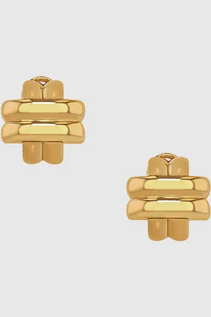 ANINE BING Double Cross Earrings
