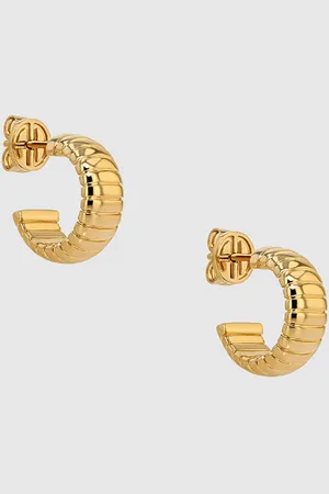 ANINE BING Small Coil Hoop Earrings