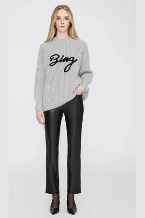ANINE BING Sydney Crew Sweater Signature