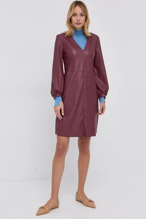 Max&Co. Šaty vínová barva, mini