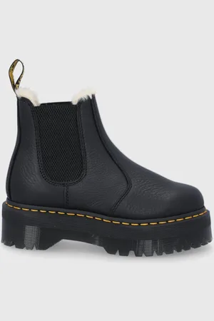 Dr. Martens Kožené kotníkové boty 2976 Quad Fl dámské, barva, na platformě, zateplené, 25635001