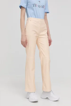 Pinko Kalhoty dámské, barva, jednoduché, high waist