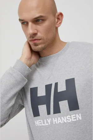 Helly Hansen Bavlněná mikina pánská, barva, s potiskem, 34000