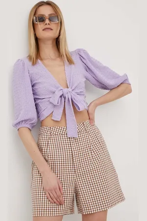 Brixton Kraťasy dámské, barva, vzorované, high waist
