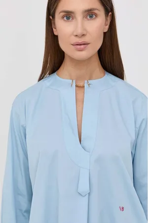 Victoria Beckham Bavlněná halenka dámská, hladká