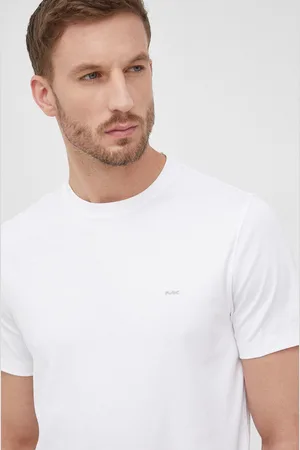Michael Kors Bavlněné tričko barva, hladký