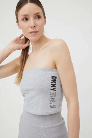 DKNY Top dámský, barva, španělský výstřih