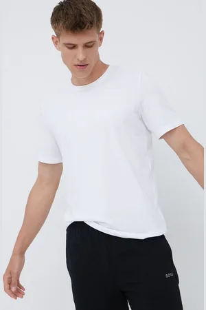 HUGO BOSS Pyžamové tričko barva, s aplikací, 50469550