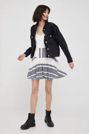 Pepe Jeans Bavlněná sukně Miren barva, mini, áčková