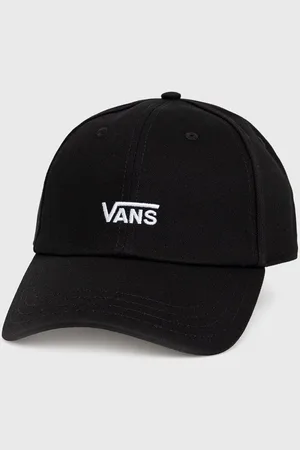 Vans Bavlněná čepice barva, s aplikací, VN0A4UM9Y281-BLACKWHITE