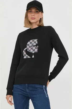 Karl Lagerfeld Mikina dámská, barva, s aplikací