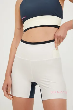 P.E Nation Tréninkové šortky Outline dámské, barva, s potiskem, high waist