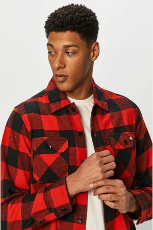 Dickies Košile pánská, barva, regular, s klasickým límcem, DK0A4XDZRDX-RED