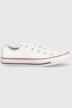 Converse Kecky Ct Ox Chuck Taylor All Star Leather White C132173, C132173-WHITE