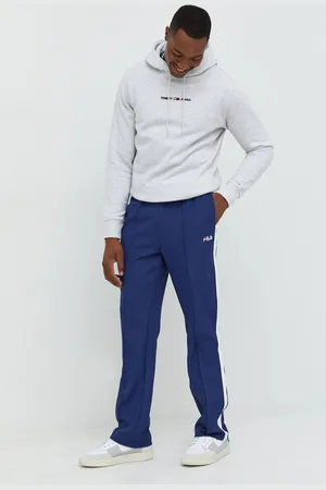 Fila Tepláky pánské, tmavomodrá barva, s aplikací