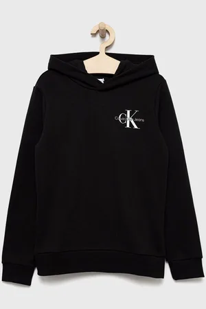 Calvin Klein Dětská bavlněná mikina barva, s potiskem