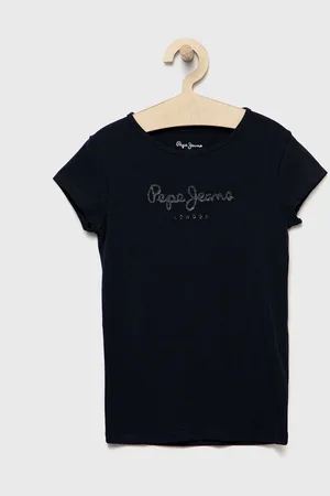 Pepe Jeans Dětské tričko tmavomodrá barva