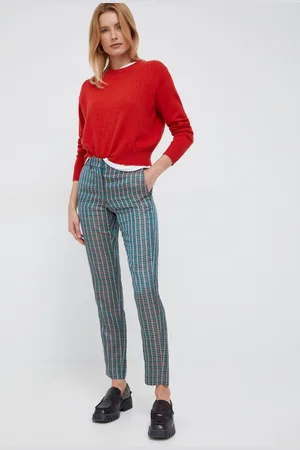 Paul Smith Kalhoty s příměsí lnu barva, střih chinos, medium waist