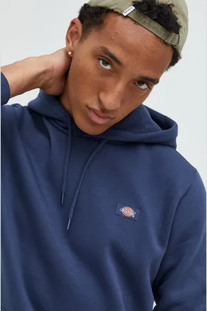 Dickies Mikina pánská, tmavomodrá barva, hladká, DK0A4XCDNV01-NAVYBLUE