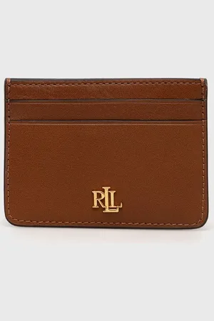 Ralph Lauren Kožené pouzdro na karty barva, 432876732002
