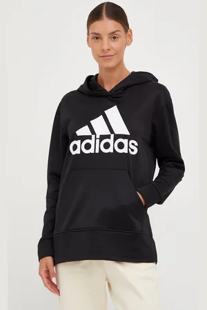 adidas Tréninková mikina Big Logo , barva, s kapucí, s potiskem