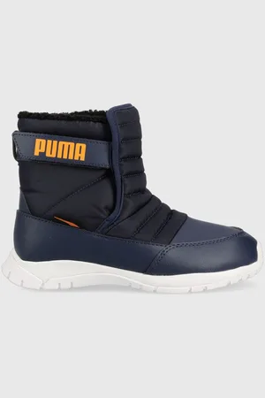 PUMA Dětské zimní boty tmavomodrá barva