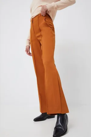 Benetton Kalhoty dámské, barva, zvony, high waist