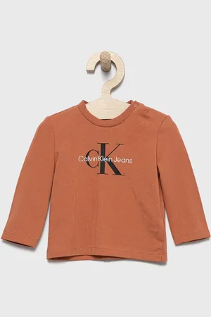 Calvin Klein Dětské tričko s dlouhým rukávem barva, s potiskem