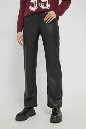 Hollister Kalhoty dámské, barva, jednoduché, high waist