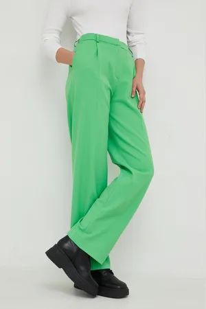Samsøe Samsøe Kalhoty dámské, barva, široké, high waist