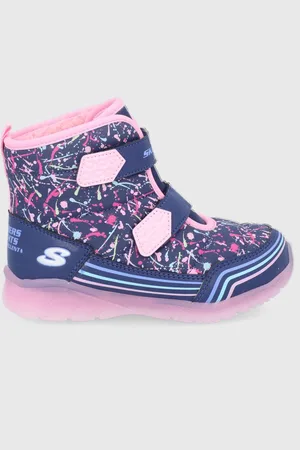 Skechers Dětské sněhule tmavomodrá barva